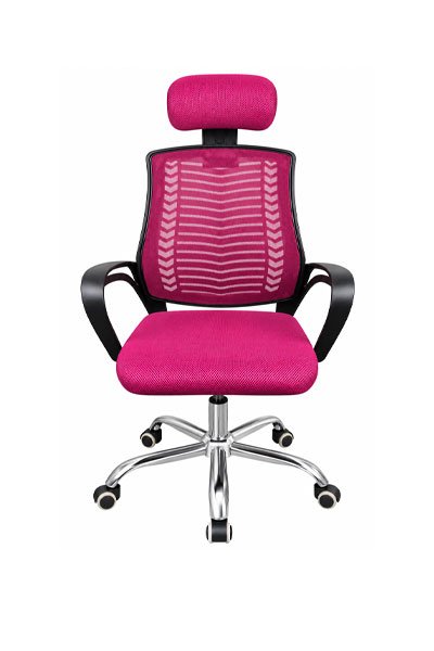 Premium Pink V-Mesh Chair